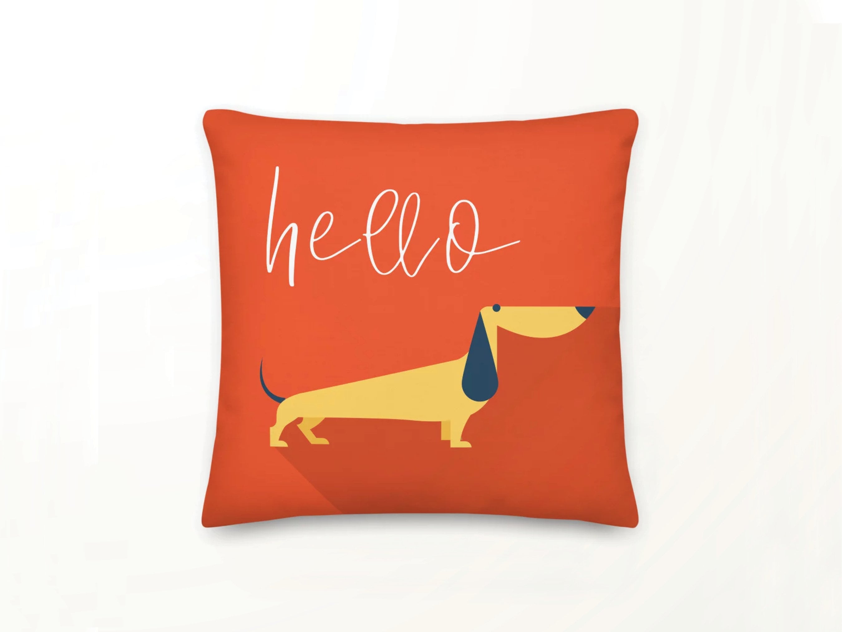 Dackel Kissenbezug Wurst Hund Kissen Wiener Hund Hund Etsy