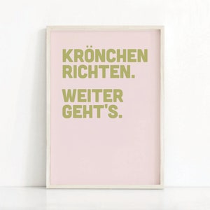 Devis allemand Imprimer | Art mural allemand | Citation positive | Typographie allemande Print | Affiche moderne | Phrase allemande Imprimer | Téléchargement numérique