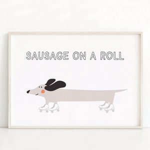 Dachshund Wall Art Print | Sausage Dog Printable | Dog Poster | Dog Wall Art | Dachshund Digital Download Print | Dachshund Lovers Gift