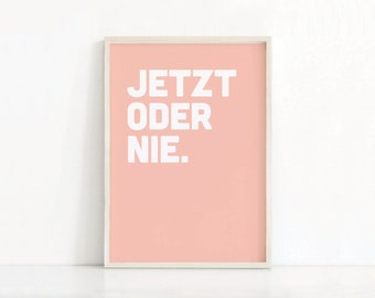 German Digital Download Art | German Inspirational Quote Print | Quote Wall Art Print | Inspirational Typography | Motivational Art Print
