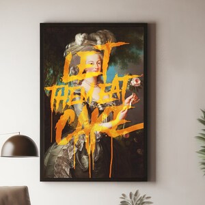 Marie Antoinette Graffiti Art Print: Renaissance Elegance Poster
