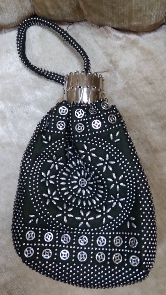 Antique beaded handbag