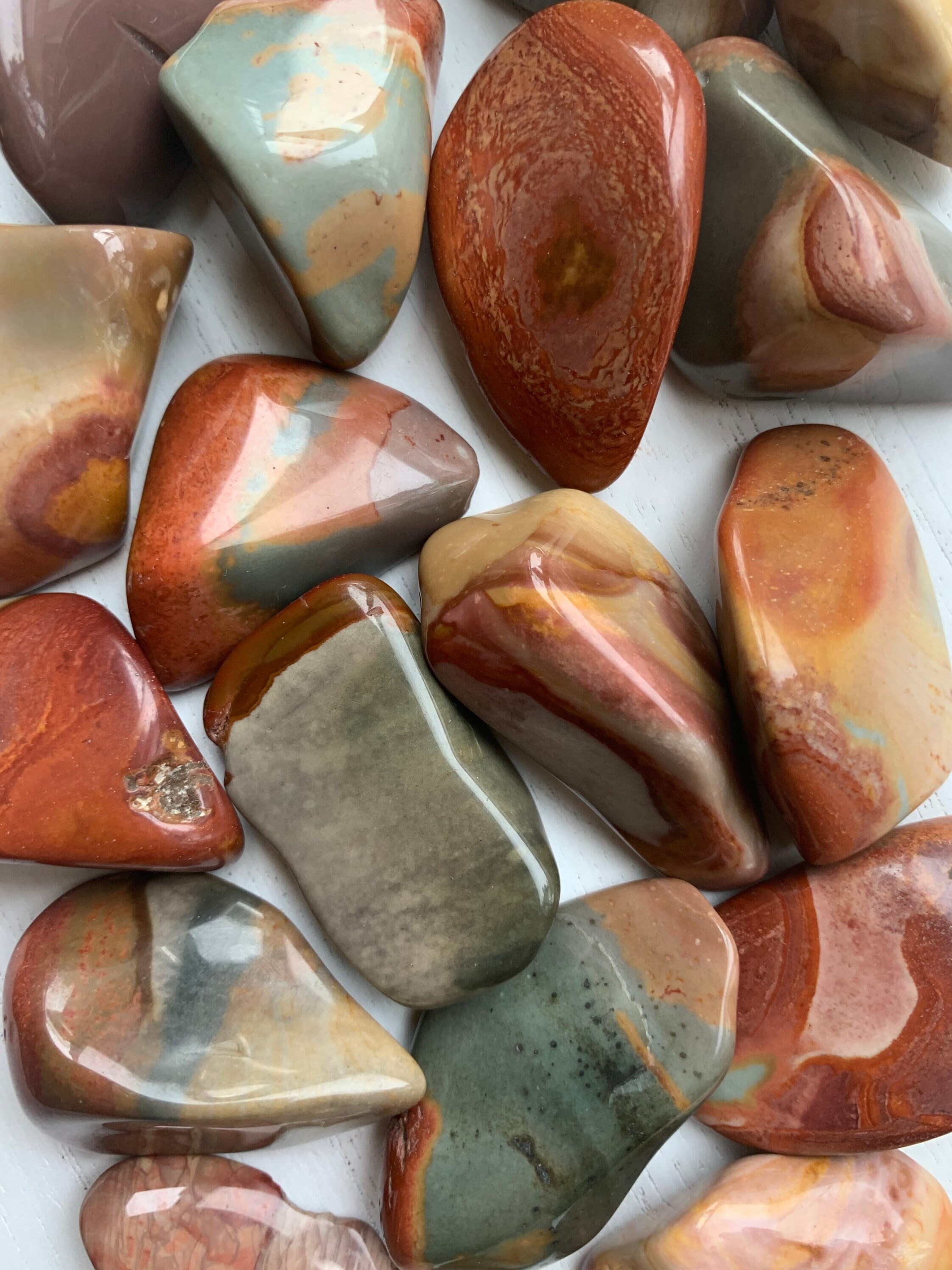 Polychrome Jasper Tumble Desert Jasper Etsy