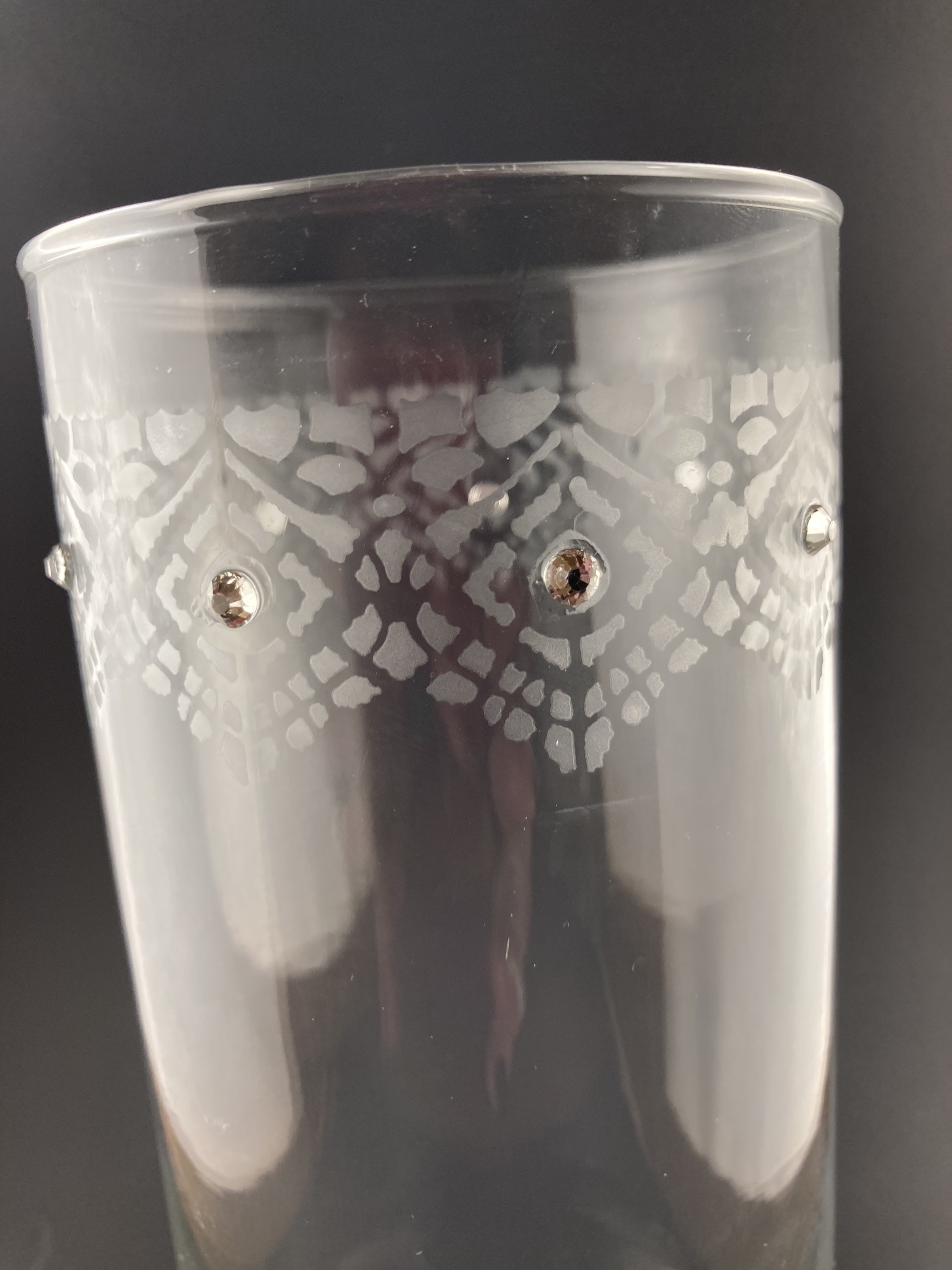 Custom etched glassware hand engraved glass vase Etsy