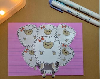 Lamb Sticker for laptop, water bottle, skateboard, cell phone case