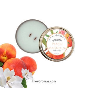 Peach Magnolia WoodWick Candle