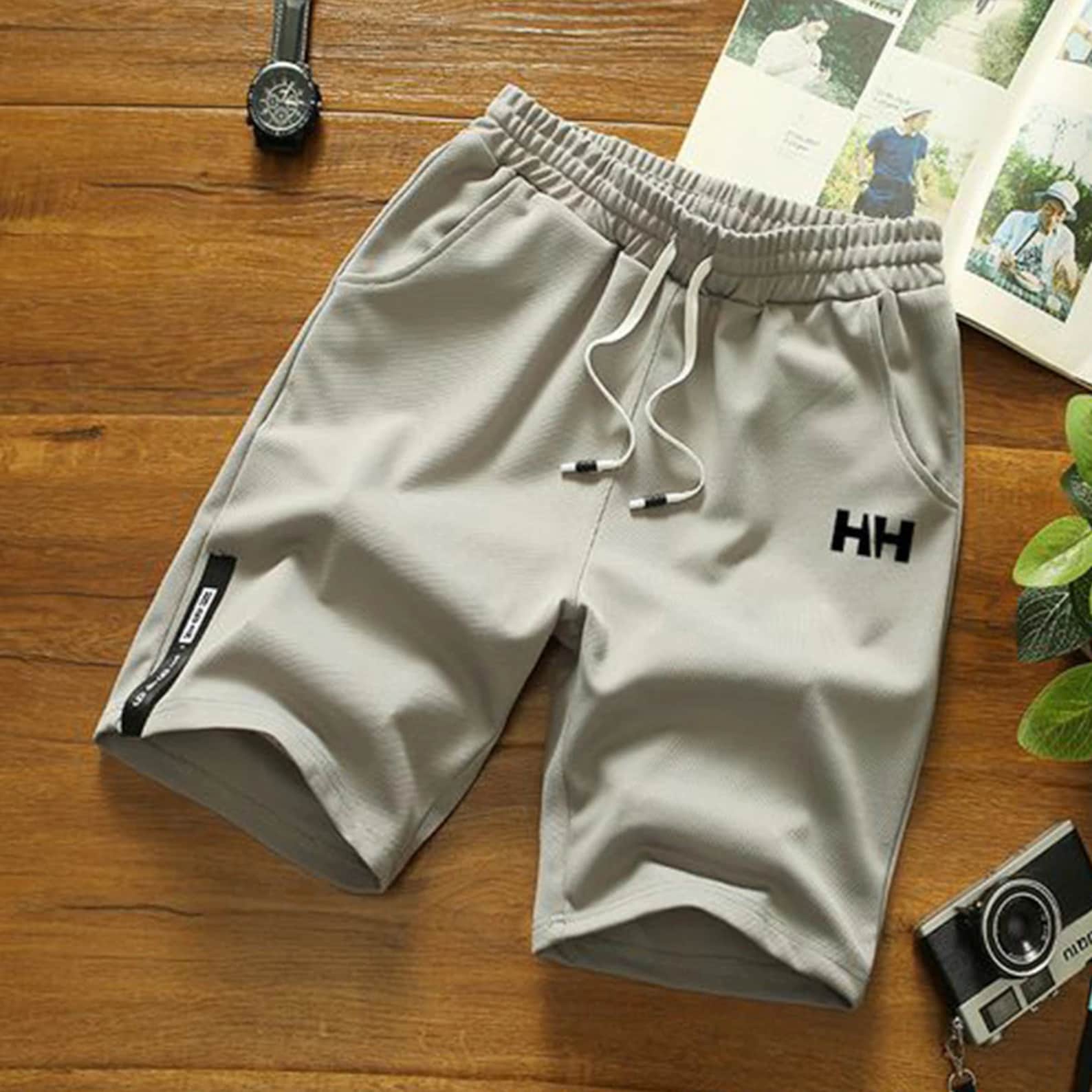 Bababuy Mens Casual White Shorts Running Sport Shorts for Men Etsy