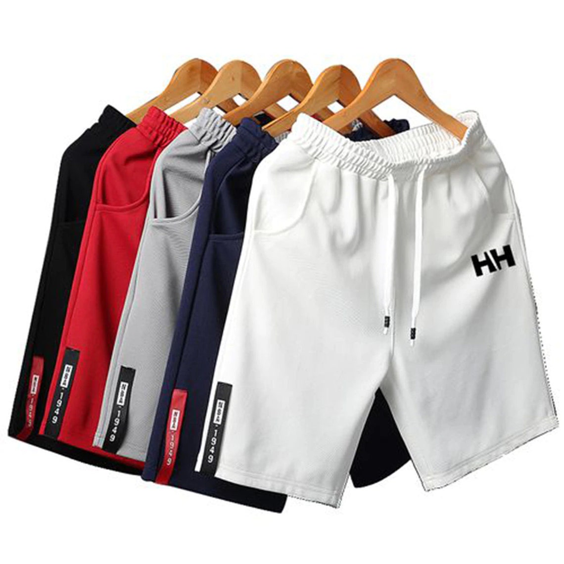 Bababuy Mens Casual White Shorts Running Sport Shorts for Men Etsy