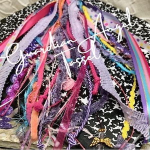 Guardian Angel Bag Charm Girls Key Chain Backpack Charm Planner Tassel Bag Jewelry Gift Hearts Butterflies