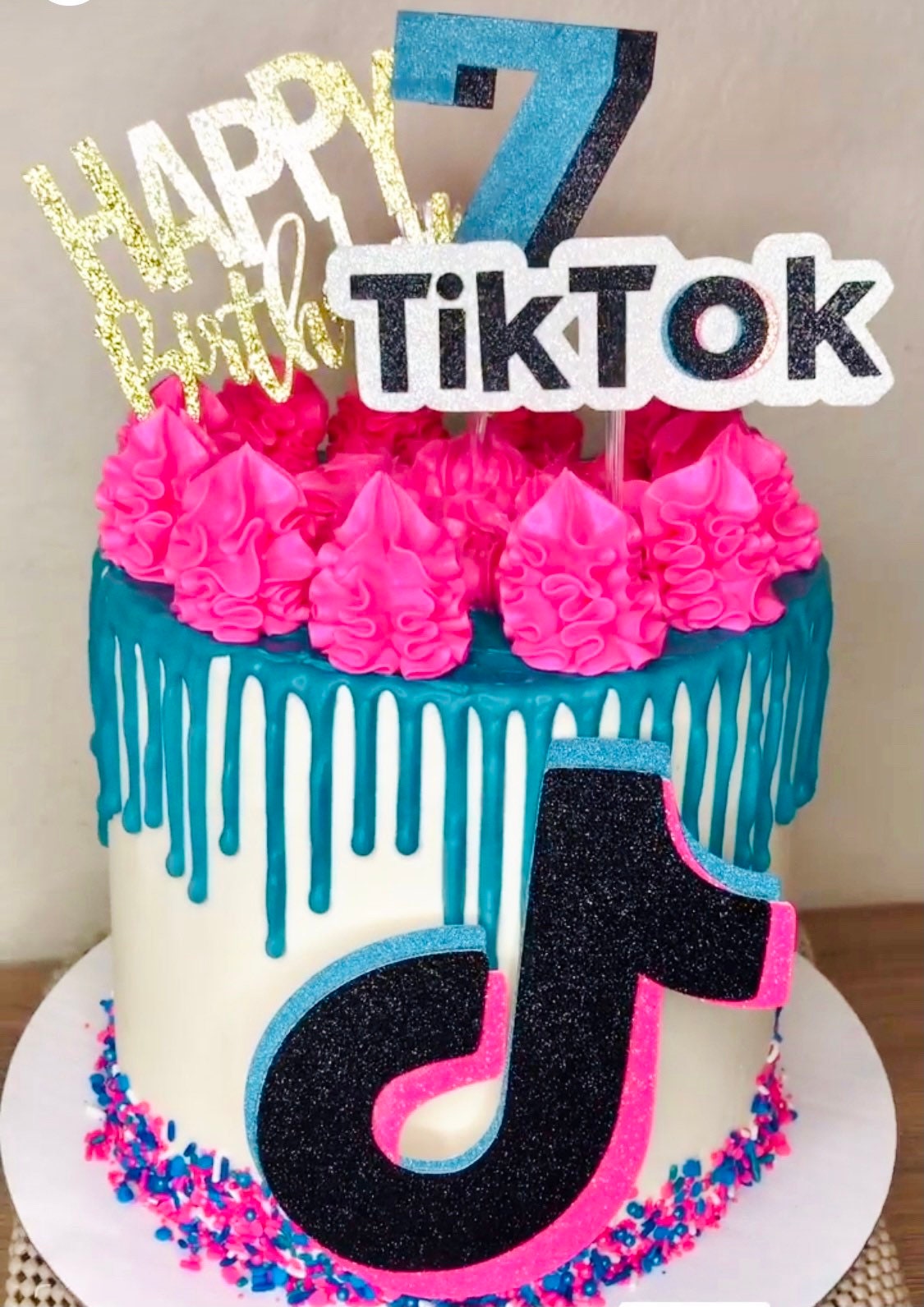 Tiktok Cake Topper Tiktok Birthday Cake Topper Tiktok Party | Etsy