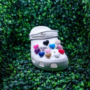 Fluffy Heart shoe charm