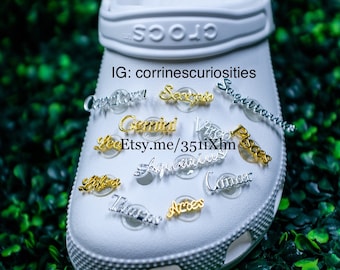 Zodiac Metal shoe charms