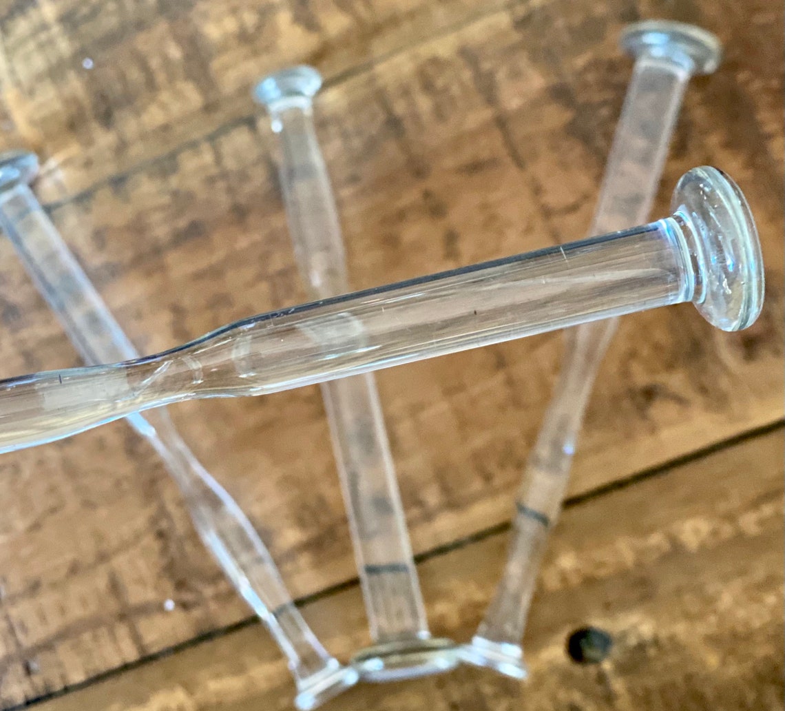 Vintage glass cocktail stirrers swizzle Etsy