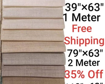 16 Count Aida Cloth: Soft Etuval Linen Fabric (63'' Wide)