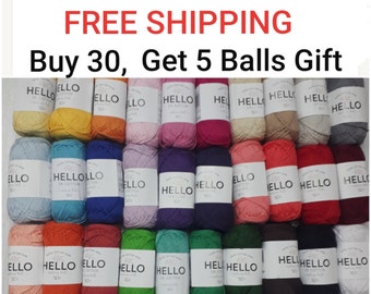 Soft Cotton Yarn: Hello DK for Crochet, Knitting, Amigurumi