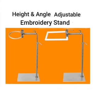 Metal Embroidery Hoop Stand, Height and angle adjustable, Cross Stitch Stand, Needlepoint Stand