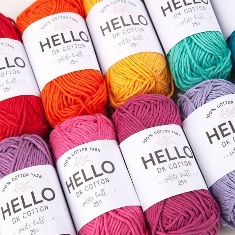 Punch Needle Yarn Pack Amigurumi Yarn Set Organic Cotton Etsy