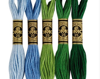 DMC Embroidery Floss, Pick your Color and Quantity, DMC Thread Floss, Six Stranded Cotton Thread, Cross Stitch Floss, Embroidery Floss