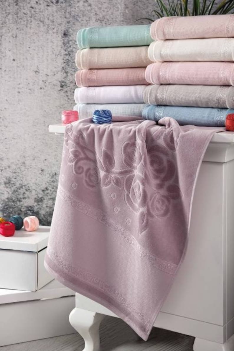 Towel to Cross Stitch Diy Cross Stitch Aida Towel Bath Etsy