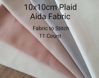 11 Count Aida Stoff: Kreuzstich & Sticktuch (10 x 10 cm)