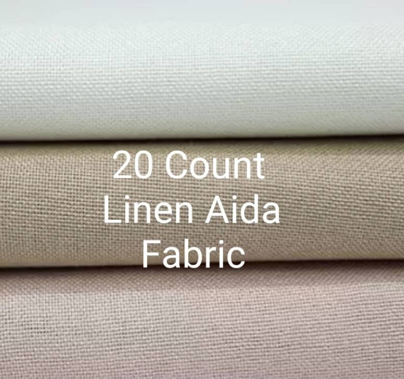 20ct Soft Linen Aida Fabric Fabric to Stitch Aida Cloth Etsy