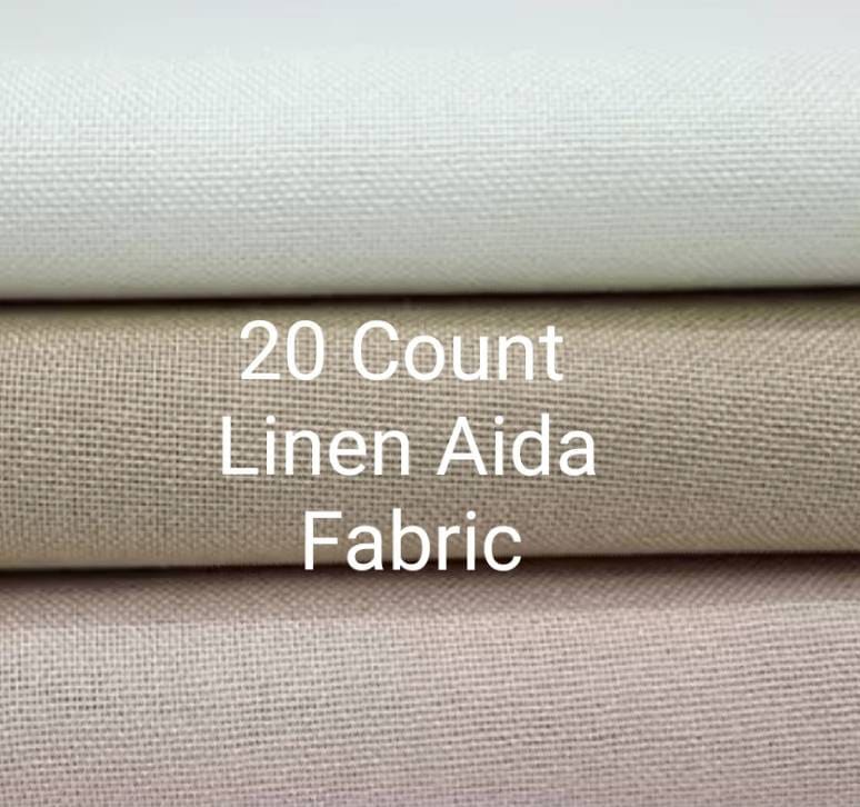 Cross Stitch Aida Fabric Black 14 Count Aida Cloth Fat Quarter 19 x 21  inches