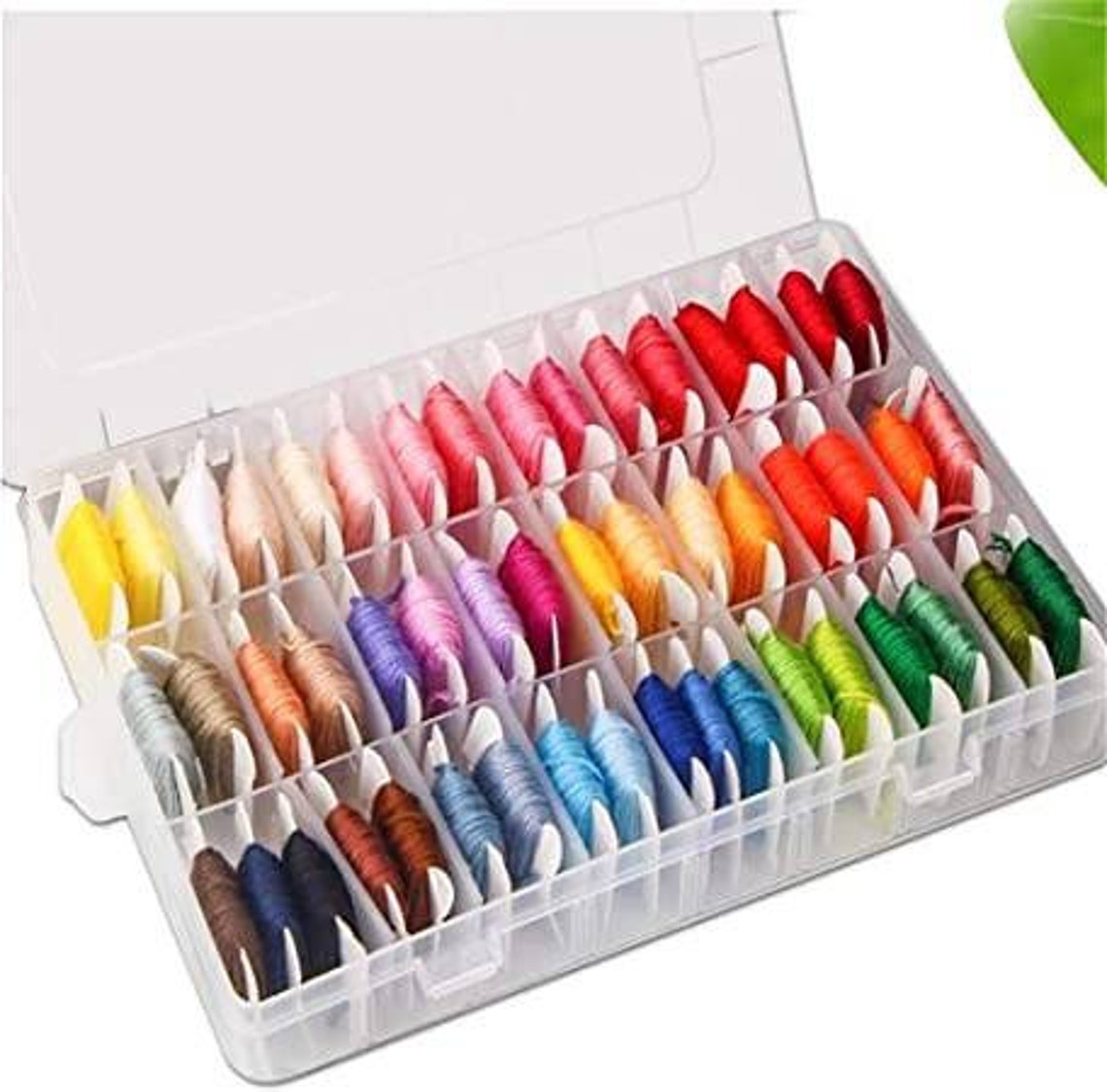 DMC Storage Box for Floss Embroidery Thread Bobbins 50 free Etsy