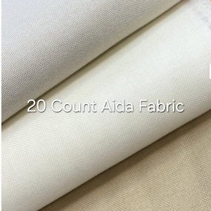 20 Count Soft Aida Fabric, Cross Stitch Fabric, Embroidery Cloth, Needlepoint Canvas