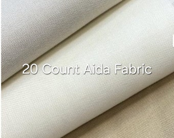 20 Count Soft Aida Fabric, Cross Stitch Fabric, Embroidery Cloth, Needlepoint Canvas
