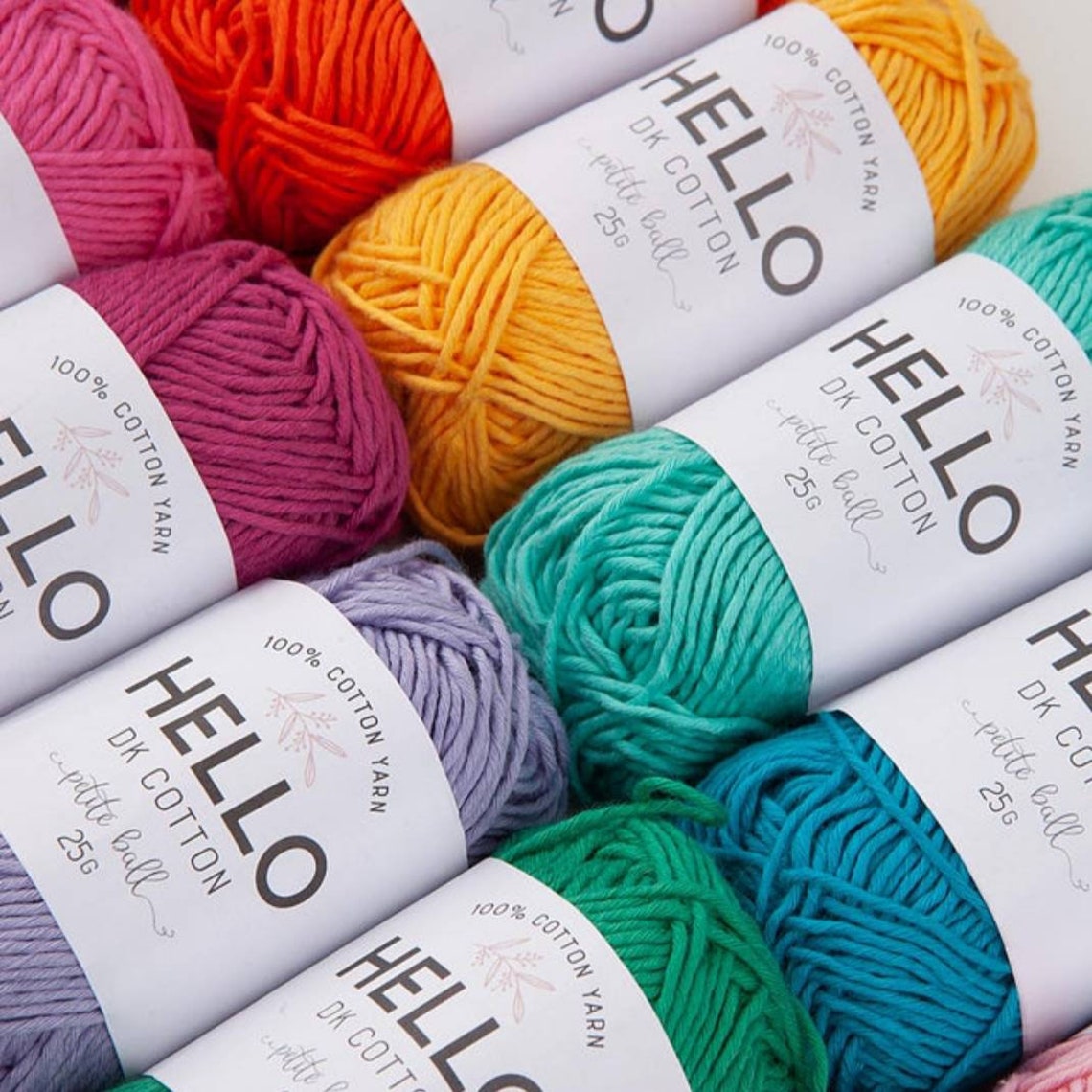 Punch Needle Yarn Pack Amigurumi Yarn Set Organic Cotton Etsy