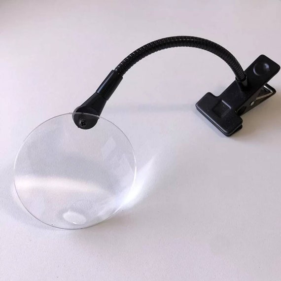 Clip On Light With Magnifying Glass