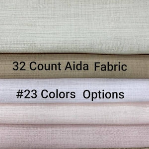 32 Count Aida Fabric, Needlepoint Linen Aida, Embroidery Cloth, Punch Fabric, Cross Stitch Cloth, Fabric to Stitch