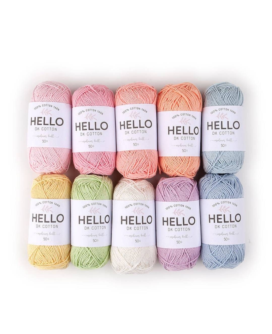 Cotton Crochet Yarn Sets - 10 Options - 6 Pack of Confetti —