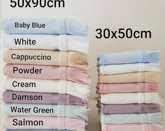 Toalla turca Aida de 16 hilos: bordado en punto de cruz, hecha a mano