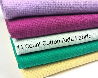 11 Count Cotton Aida Fabric: Cross Stitch & Embroidery Cloth