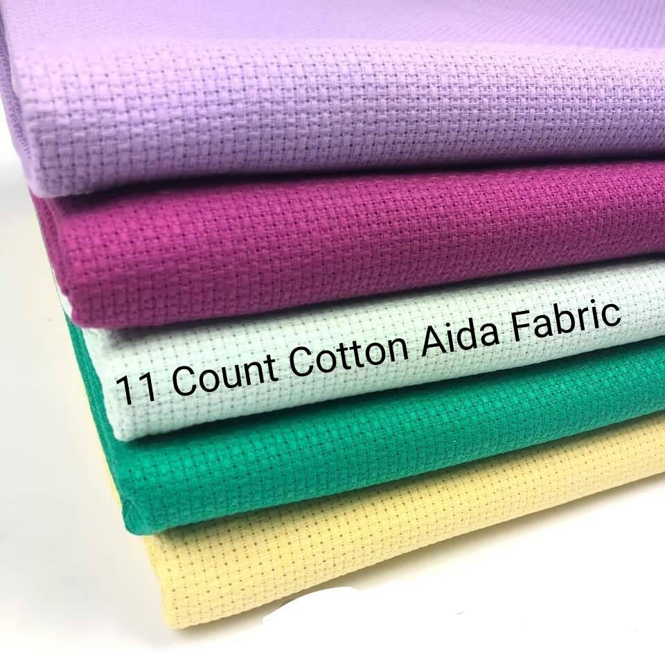 Tela Aida Per Punto Croce 28CT - Cotone Bianco 20x20cm Per Ricamo E Lavoretti Creativi