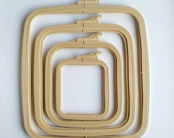 Nurge Square Plastic Embroidery Hoop: Cross Stitch, Tapestry Frame
