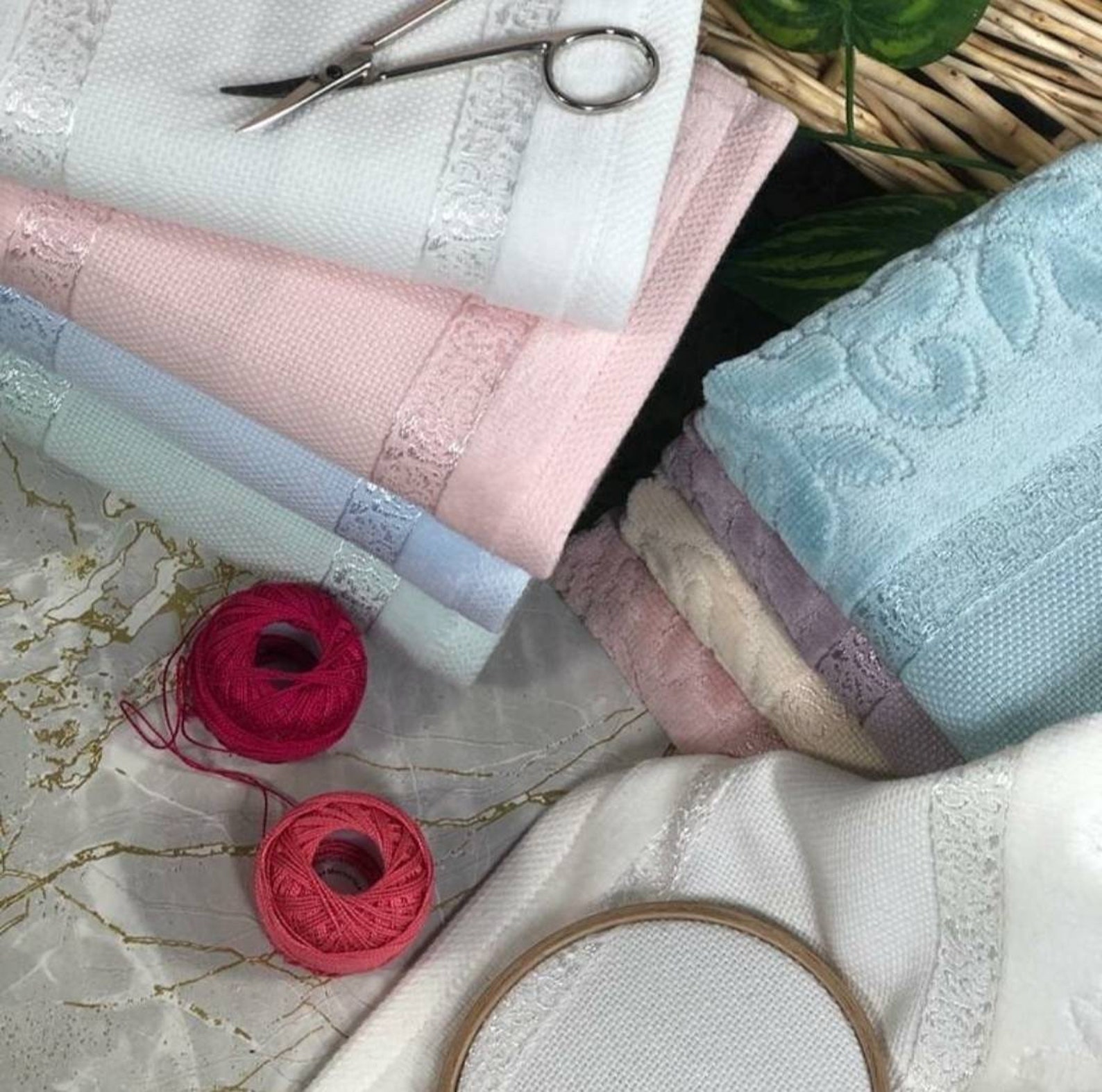 Towel to Cross Stitch Diy Cross Stitch Aida Towel Bath Etsy