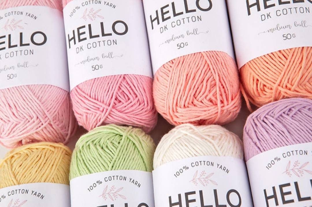 Punch Needle Yarn Pack, Amigurumi Yarn Set, Organic Cotton Yarn Set, Crochet  Yarn Set, Hello DK Yarn 