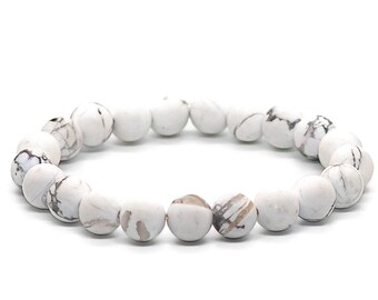 Howlite | white howlite | howlite bracelet | healing stone | crystals for stress | anger stone