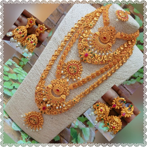 Matte Finiesh Beautiful Combo Necklace 