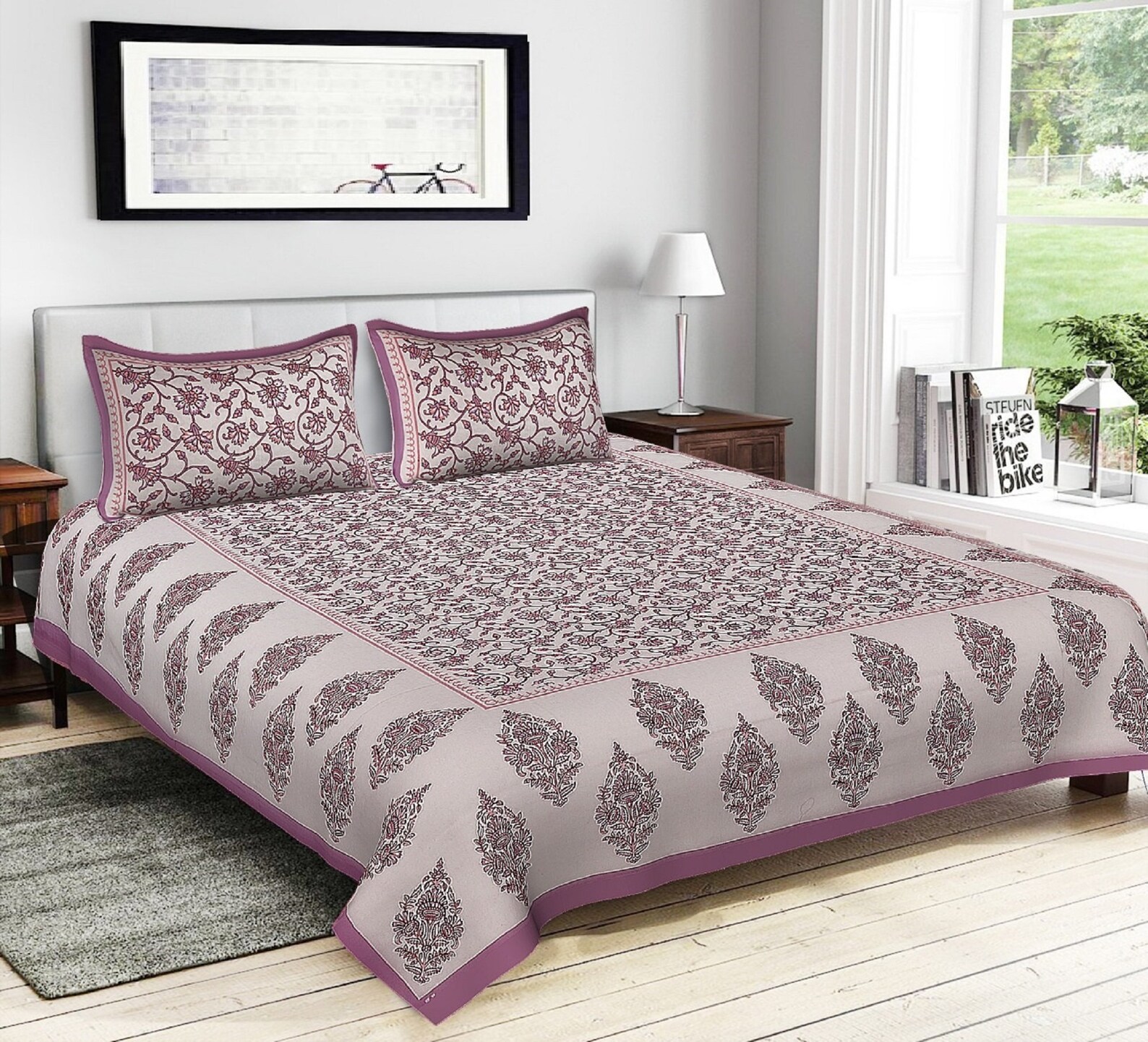 Jaipuri Print Indian Rajasthani Bedsheet King Size Bedding Set Etsy