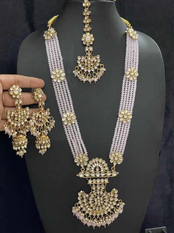 Indian Moti Mala Kunda Rani Haar Indian 