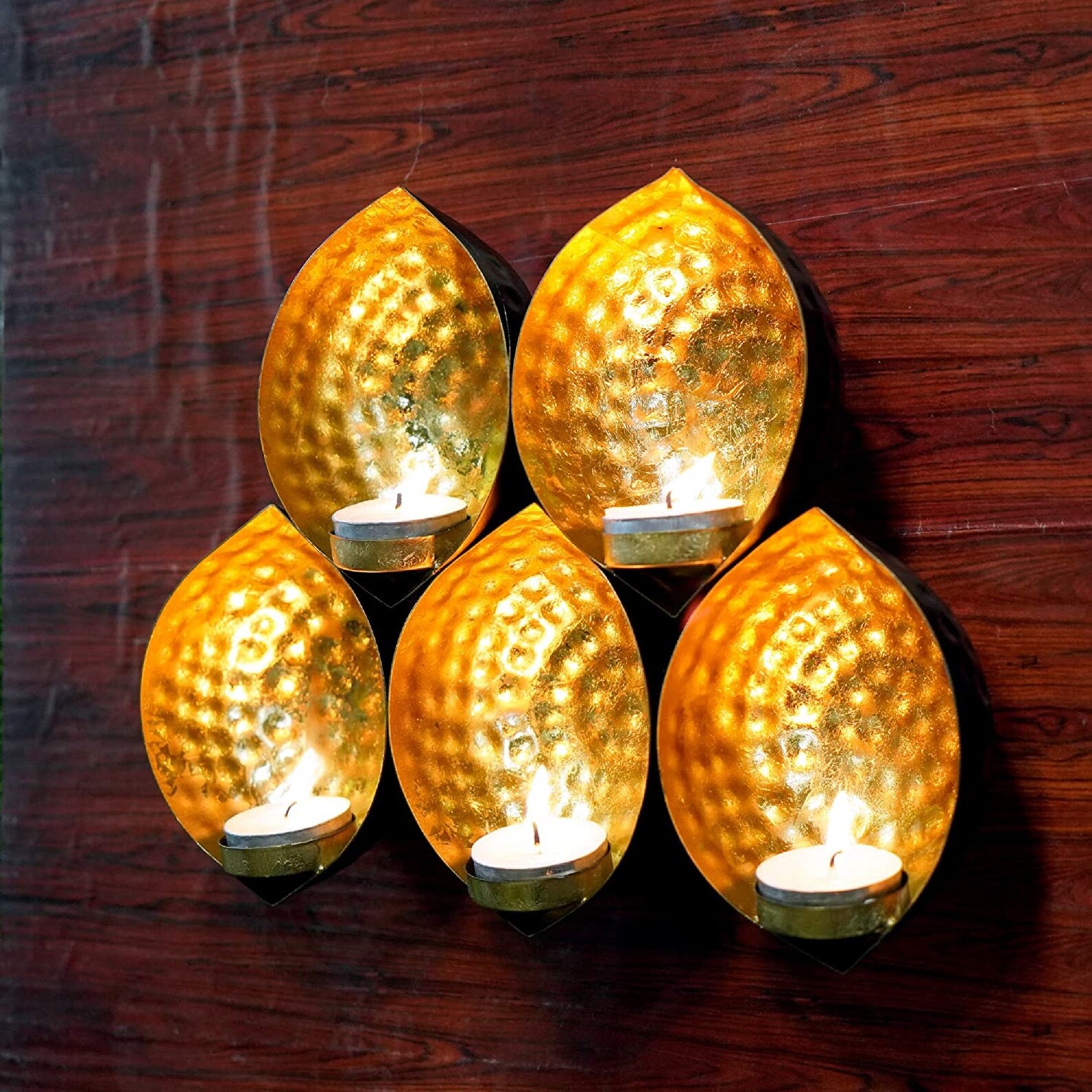 Handpainted Tea Light Holder Wall Sconce Candle Holder Home Etsy