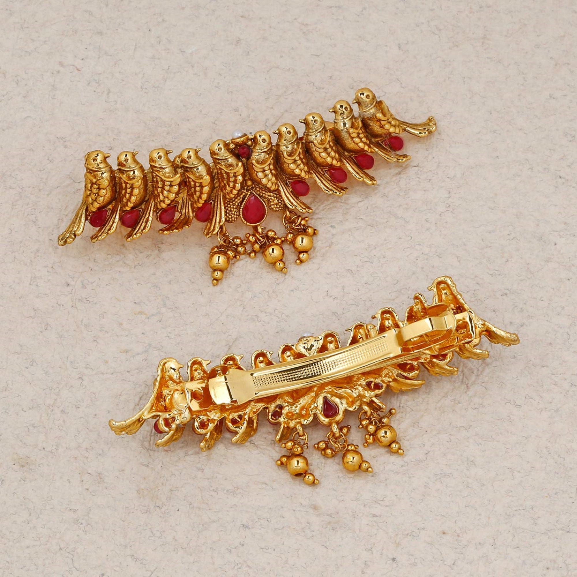 Hair Clip / Bollywood Style Ethnic / South Indian Look Gold - Etsy Sweden Hair Clip / Bollywood Style Ethnic / South Indian Look Gold - Etsy Sweden