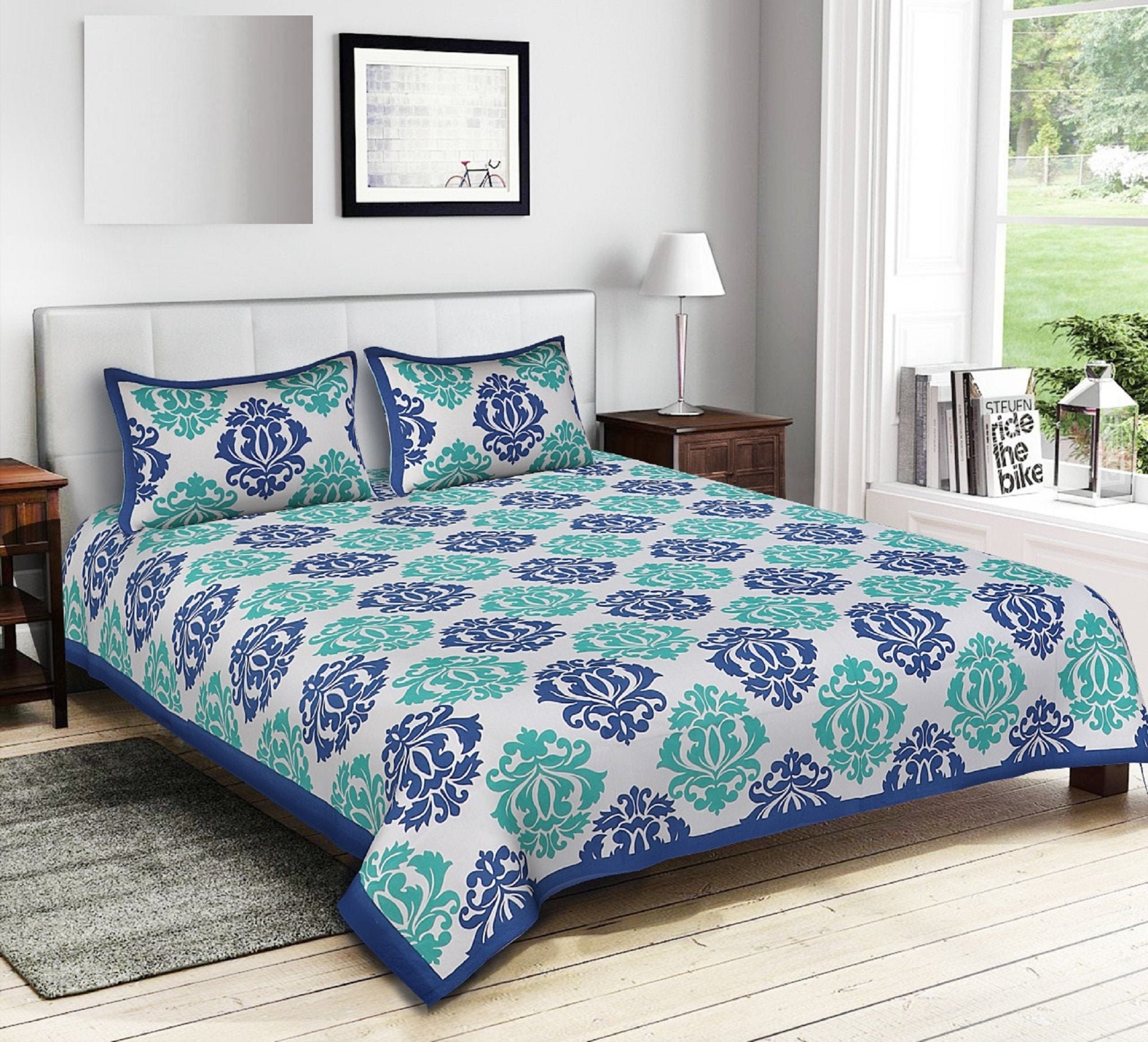 Indian Jaipuri Bedsheet Pillow Cover Bedding Set King Size Etsy