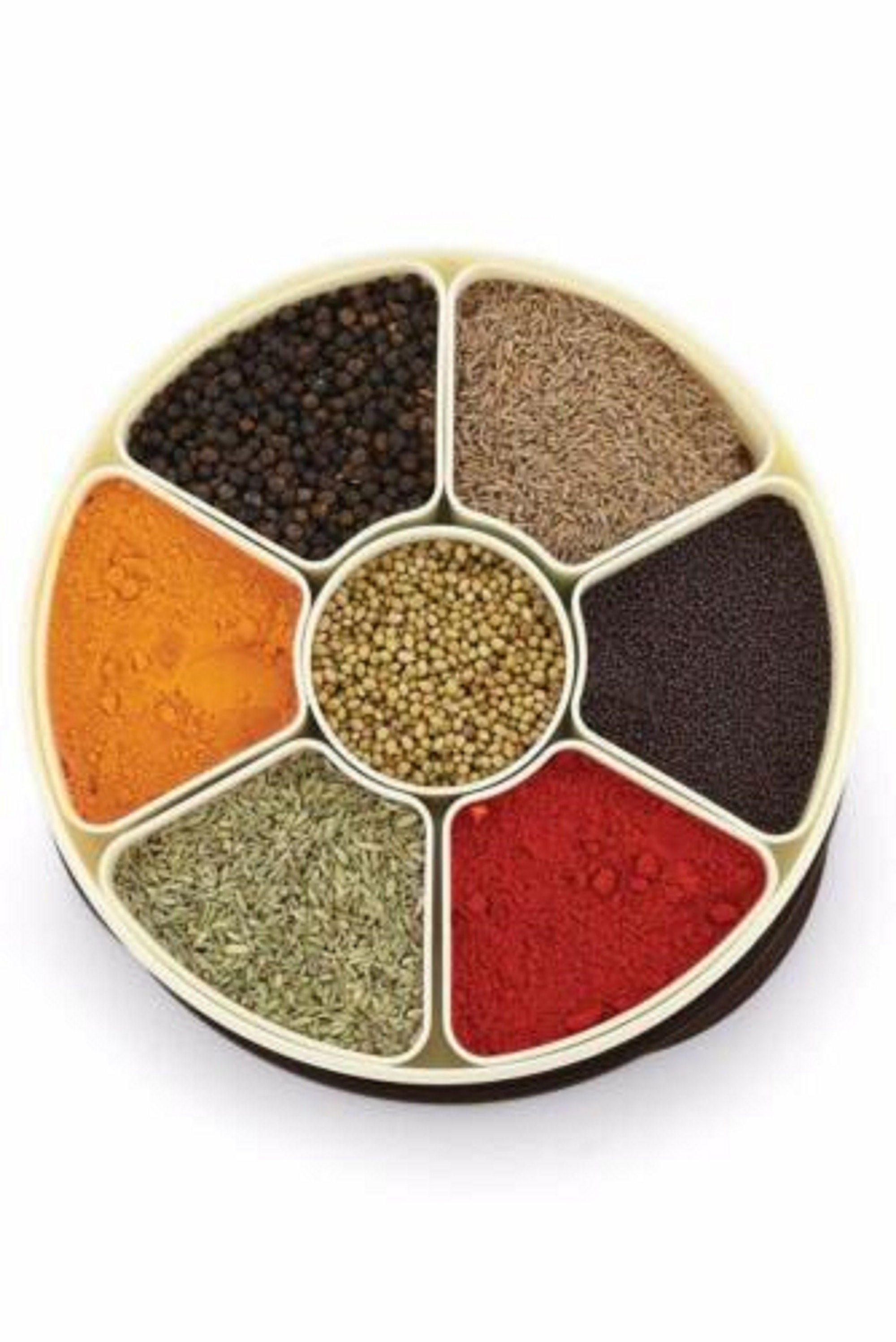 Indian Spice Box in Plastic Wooden Colour Spice Rack Etsy