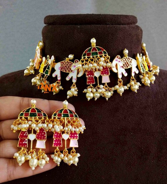 Indian Doli Barat Choker Set/ Wedding 