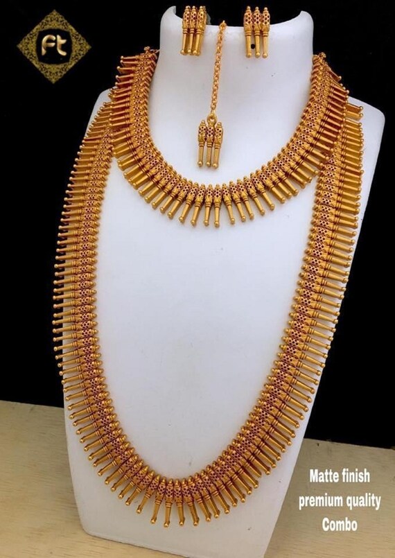 Classic Haram Necklace Temple Jewelry 