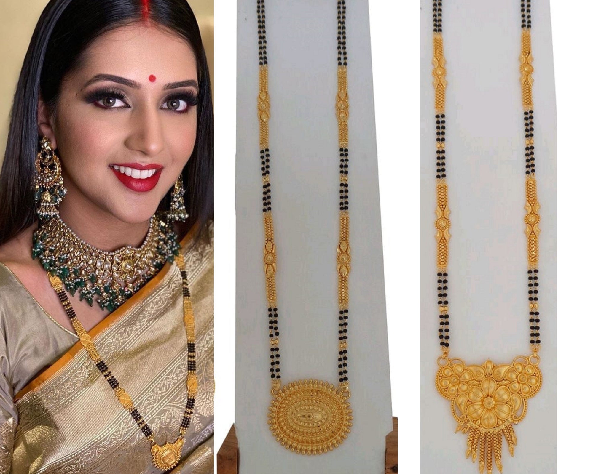 Gold Plated Mangalsutra Indian Jewelry 